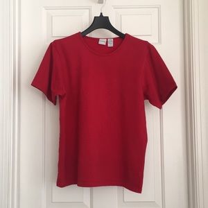 IZOD Top Large Red Short Sleeves Tee